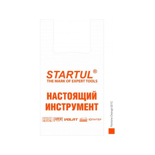 Пакет-майка 30/7,5*55,20мкм Стартул (50 шт) (Размер 30*55см. Плотность 18 мкм) (STARTUL)