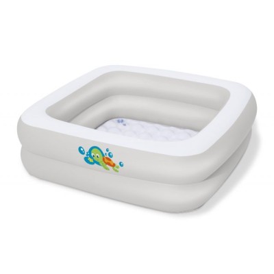 Надувной детский бассейн Scrub-a-Dub Babu Tub, 86x86х25 см, BESTWAY (от 0 до 3 лет)