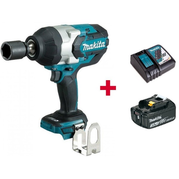 Аккум. ударный гайковерт MAKITA DTW 1001 Z в кор. + АКЦИЯ (BL1830B + DC18RC) (18.0 В, 1 акк., 3.0 А/