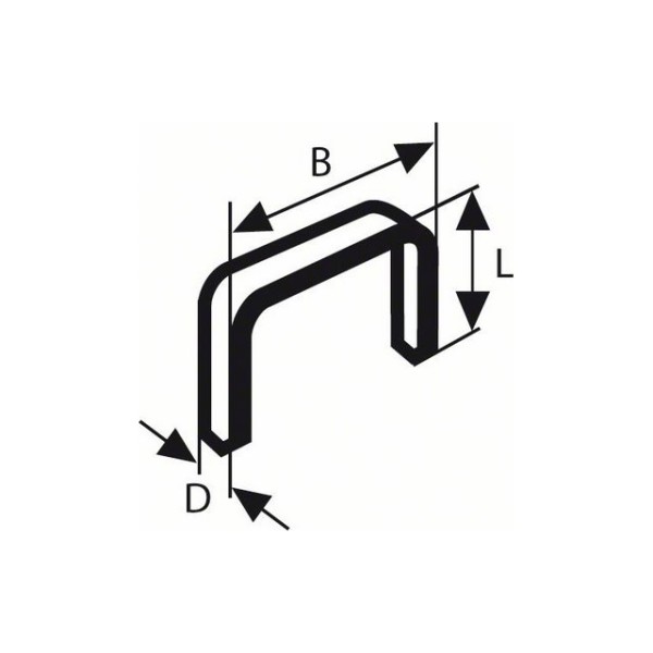 Скобы 12 мм тип 53 ( 1000 шт.) BOSCH