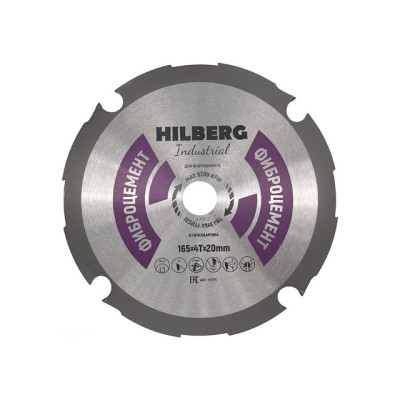 Диск пильный 165х20 мм по фиброцементу HILBERG Industrial