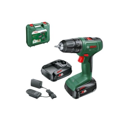 Аккум. дрель-шуруповерт BOSCH EasyDrill 18V-40 в кейсе (18.0 В, 2 акк., 1.5 А/ч, 2 скор., 40 Нм, шурупы до 23 мм)