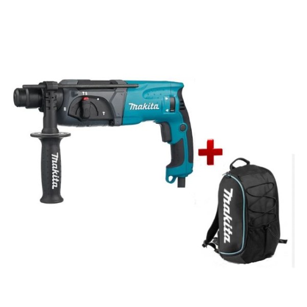 Перфоратор MAKITA HR 2470 в чем. + АКЦИЯ рюкзак (Рюкзак PGH-190100 в ПОДАРОК!)