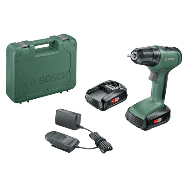 Аккум. дрель-шуруповерт BOSCH UniversalDrill 18 в чем. (18.0 В, 2 акк., 1.5 А/ч Li-Ion, 2 скор., 30