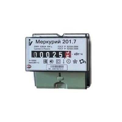 Счетчик электроэнергии "Меркурий 201.7" (МЕРКУРИЙ)