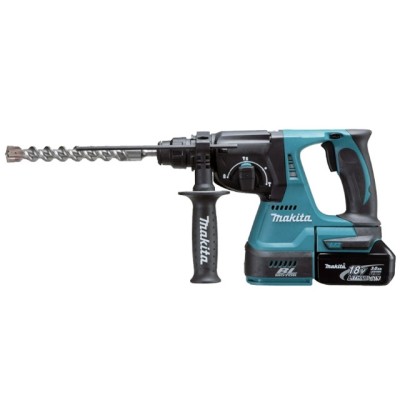 Аккум. перфоратор MAKITA DHR 242 RFE в чем. (18.0 В, 2 акк., 3.0 А/ч Li-Ion, 2.4 Дж, вес 3.3 кг,)