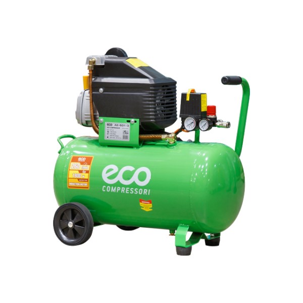 Компрессор ECO AE-501-3 (260 л/мин, 8 атм, коаксиальный, масляный, ресив. 50 л, 220 В, 1.80 кВт)