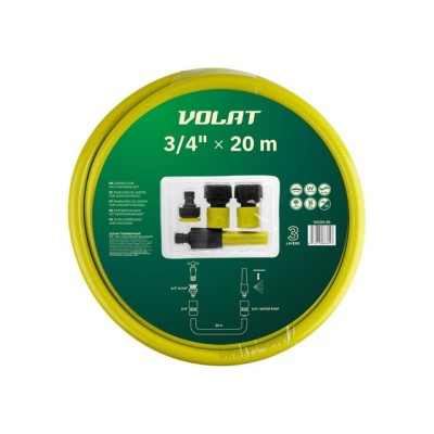 Шланг поливочный 3/4" 20м с компл. для орошения ВОЛАТ