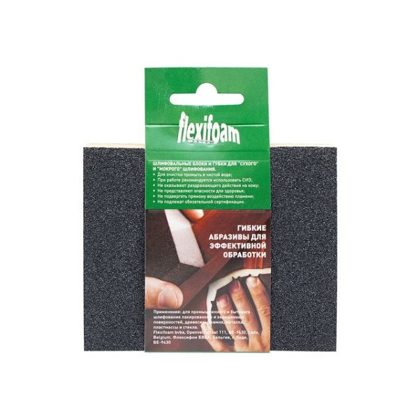 Губка абразивная 120х98х13мм P80 Soft Pad Flexifoam