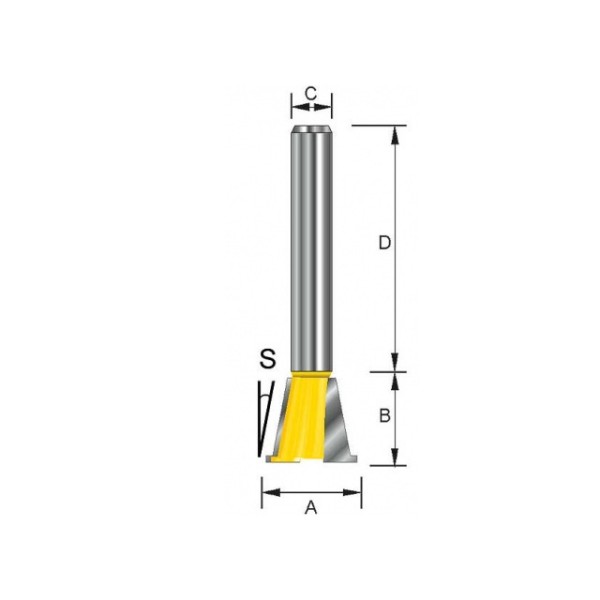 Фреза 14,28х12,7х13х8х32х2Т MAKITA