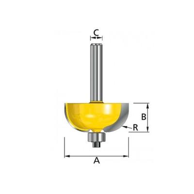 Фреза с подш.28,6х12,7х8х32х2Т MAKITA