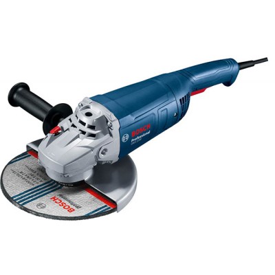 Двуручная углошлифмашина BOSCH GWS 2200 в кор. (2200 Вт, диск 230х22 мм, плавный пуск)