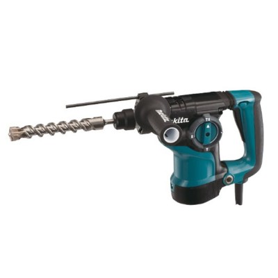 Перфоратор MAKITA HR 2811 F в чем. (800 Вт, 2.8 Дж, 3 реж., патрон SDS-plus, вес 3.3 кг, подсветка)