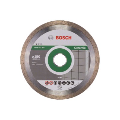 Алмазный круг 150х22 мм по керамике сплошн. STANDARD FOR CERAMIC BOSCH (сухая резка)