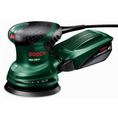 Эксцентриковая шлифмашина BOSCH PEX 220 A в кор. (220 Вт, 125 мм, 24000 кол/мин)