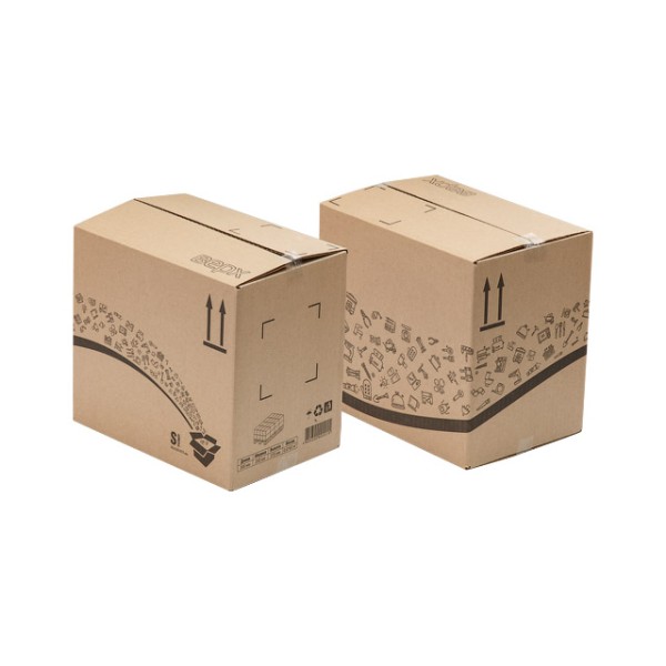 Коробка картонная 300х200х270 Т-26 С бурая с печатью