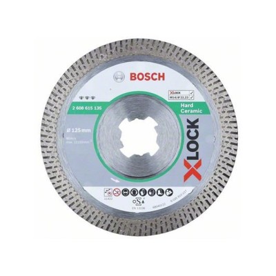 Алмазный круг 125х22,23 мм по керамике сплошн. X-LOCK Best for Hard Ceramic BOSCH ( сухая резка)