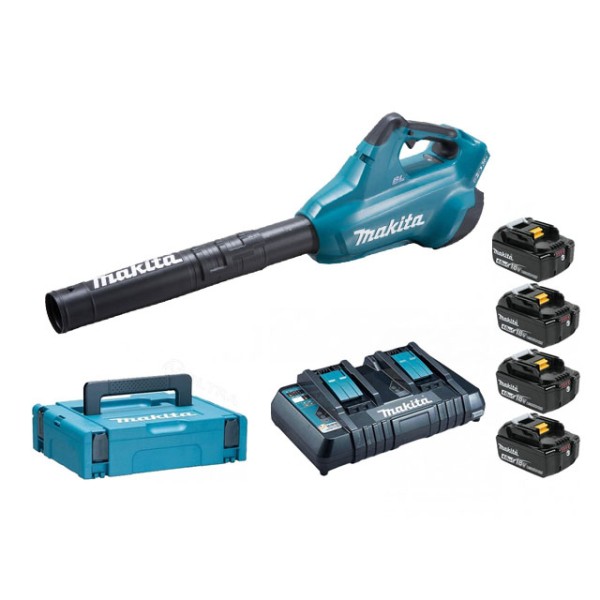 Аккум. воздуходувка MAKITA DUB 362 Z + АКЦИЯ (4 аккумулятора и зарядное в комплекте) (18.0 В, 804 м3