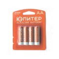 Батарейка AA LR6 1,5V alkaline 4шт. ЮПИТЕР