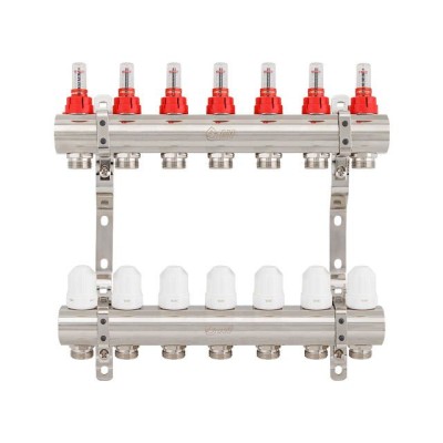 Коллекторная группа AVE777, 7 вых., AV Engineering (Для теплого пола и водоснабжения)