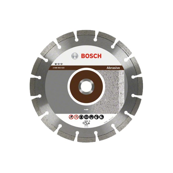 Алмазный круг 125х22 мм по абразив. матер. сегмент. STANDARD FOR ABRASIVE BOSCH ( сухая резка)