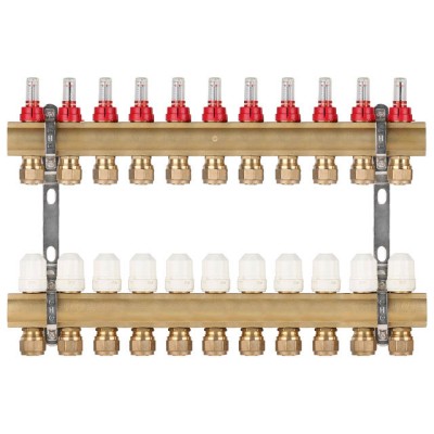 Коллекторная группа AVE777, 11 вых. AV Engineering (PRO серия Для теплого пола и водоснабжения)