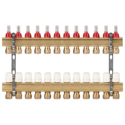 Коллекторная группа AVE777, 12 вых. AV Engineering (PRO серия Для теплого пола и водоснабжения)