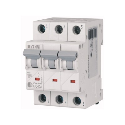 Автоматич. выключатель Eaton HL-C40/3, 3P, 40A, тип C, 4.5кA, 3M