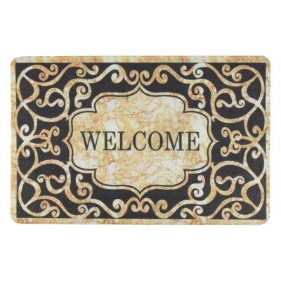 Коврик придверный 38*58 см, "WELCOME", узоры, PERFECTO LINEA