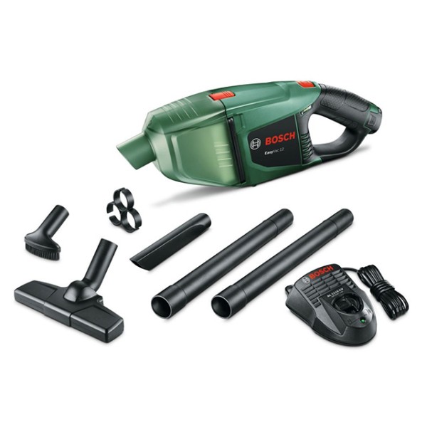 Аккум. пылесос BOSCH EasyVac 12 в кор. + аксессуары (12.0 В, 1 акк., 2.5 А/ч, Li-Ion, 0,35 л, класс: