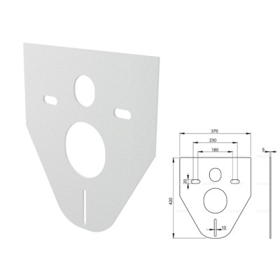 Звукоизоляционная плита для подвесного унитаза и для биде, Alcaplast