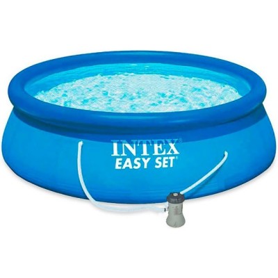 Надувной бассейн Easy Set, 396х84 см + фильтр-насос 220 В, INTEX (от 6 лет)